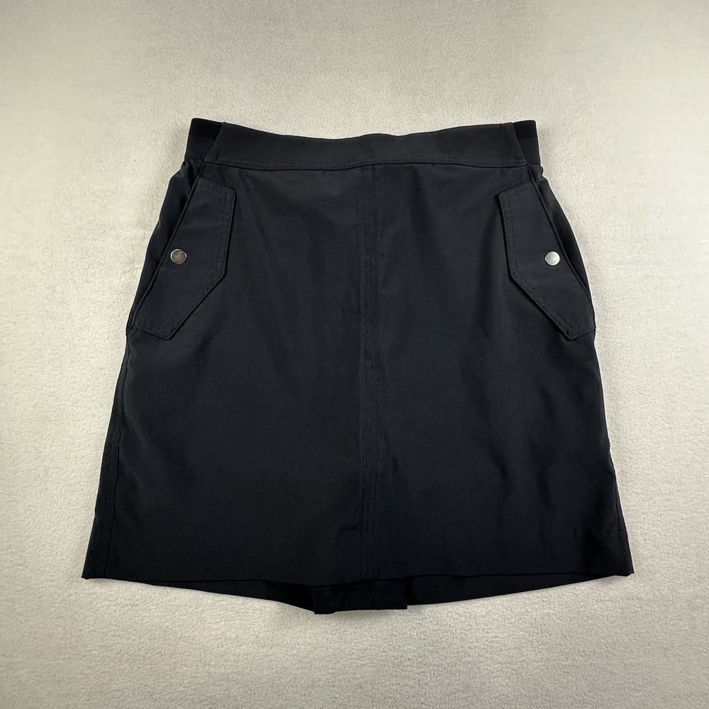 Athleta Skort Womens Size 10 Black VIENNA Cargo Skort Pull On Pockets Stretch
